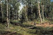 Ivan Shishkin Bach im Birkenwald oil painting reproduction